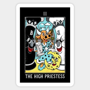 High Priestess - Mystical Medleys - Vintage Rubber Hose Cartoon Tarot Sticker